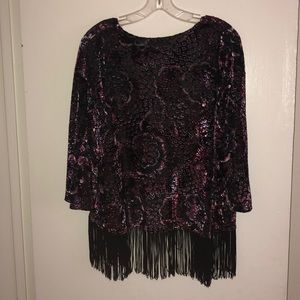 Velvet & Fringe kimono